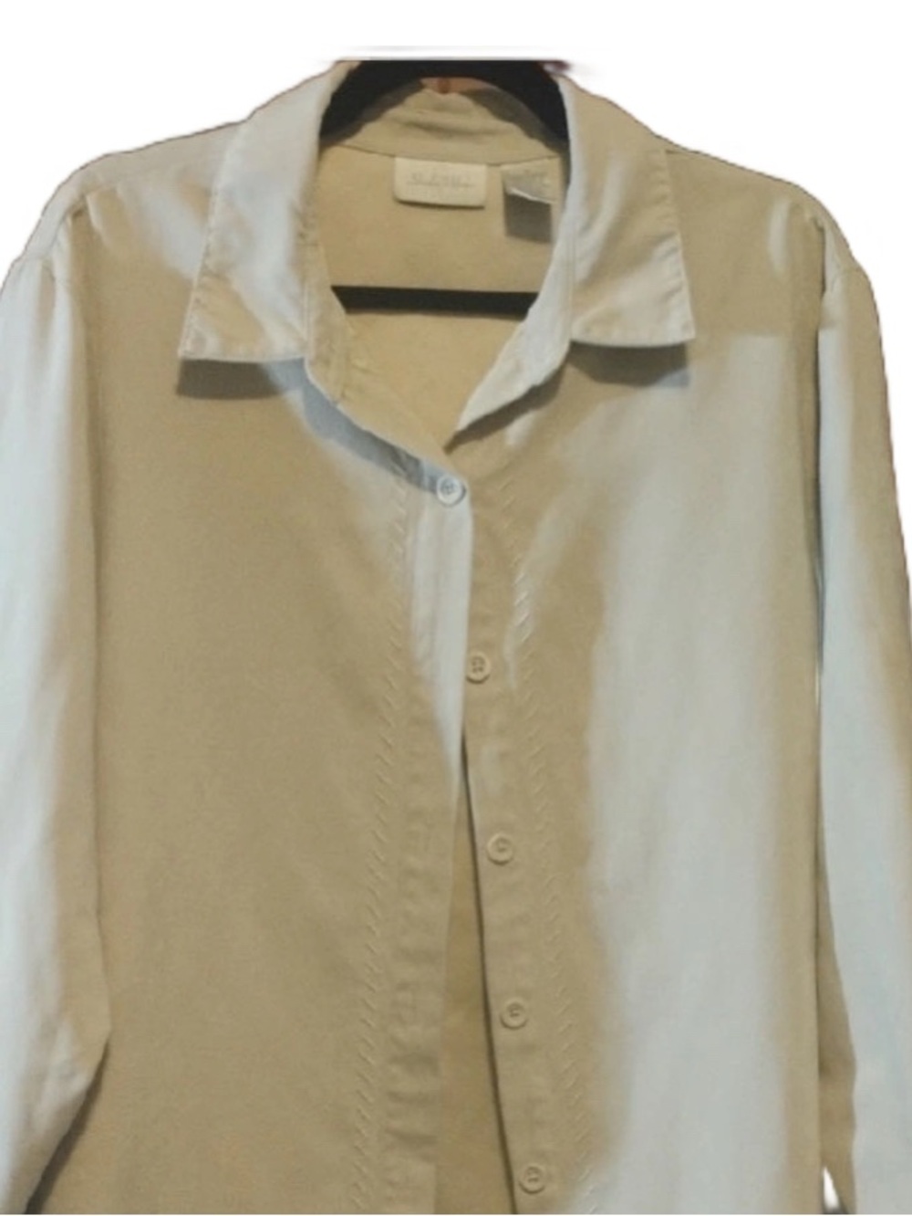 Studio Works Light Beige Button-Down Shirt